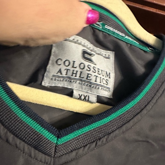 Vintage Gray and Green Notre Dame Pullover - Picture 3 of 3